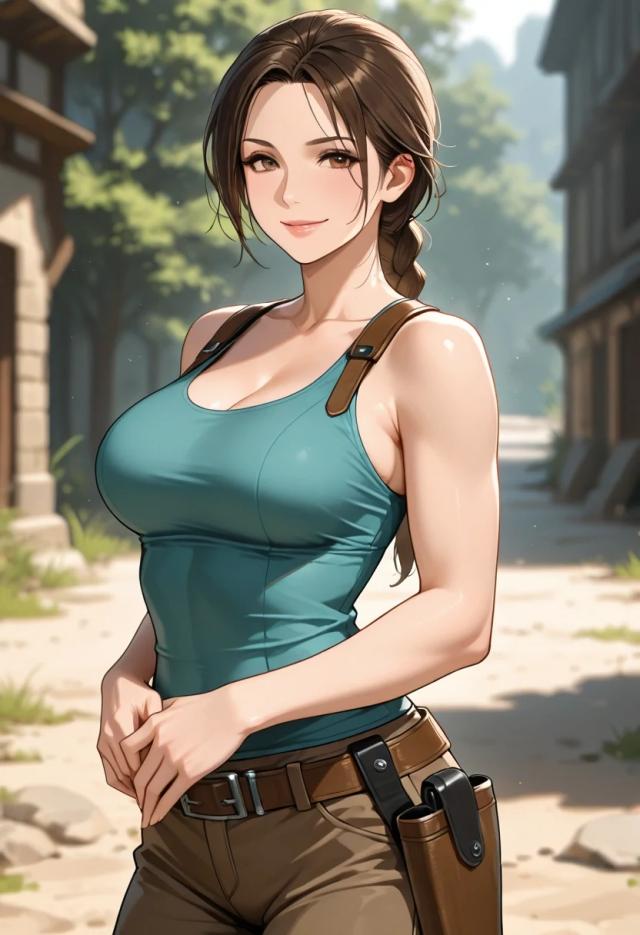 Lara Croft, anime AI girlfriend